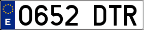 Truck License Plate